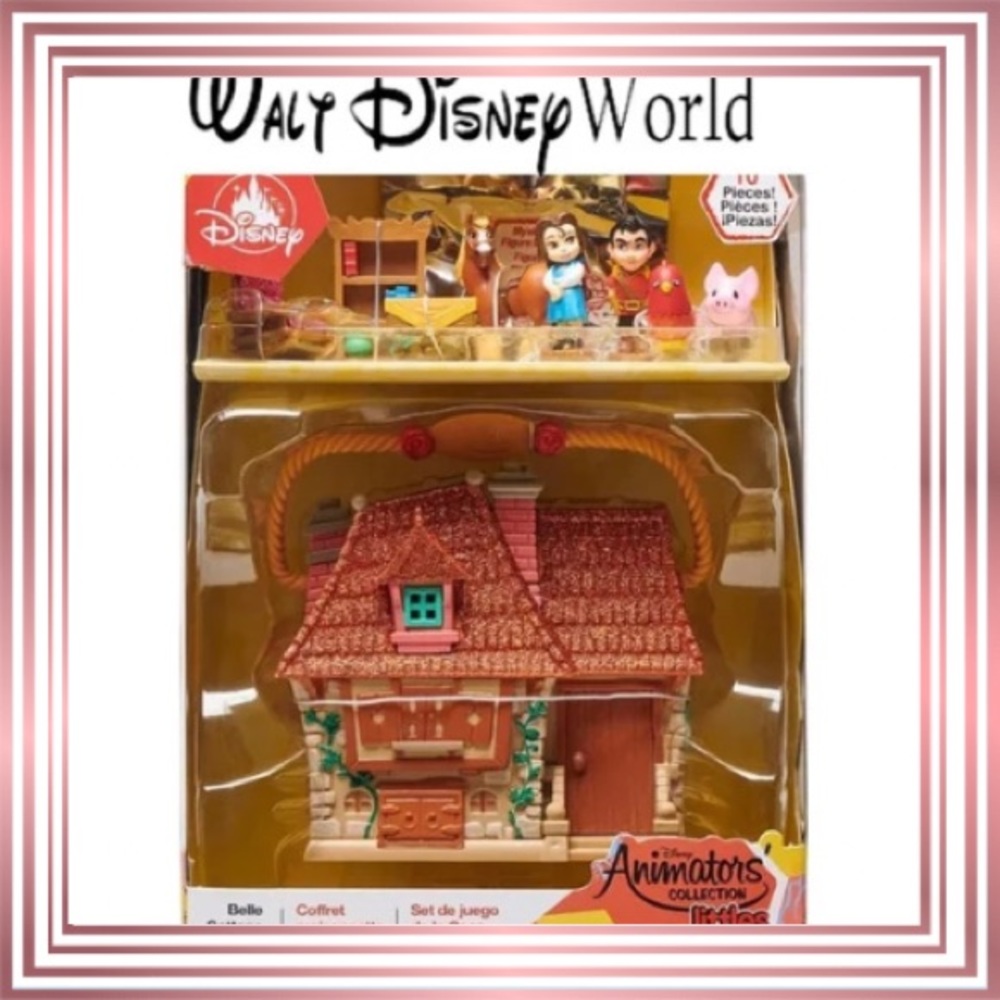 DISNEY ANIMATORS Little Belle’s Cottage Playset